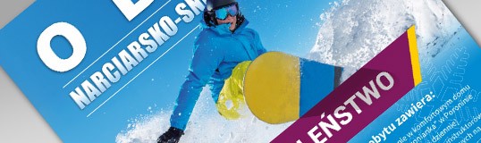 Obóz narciarski - plakat B3